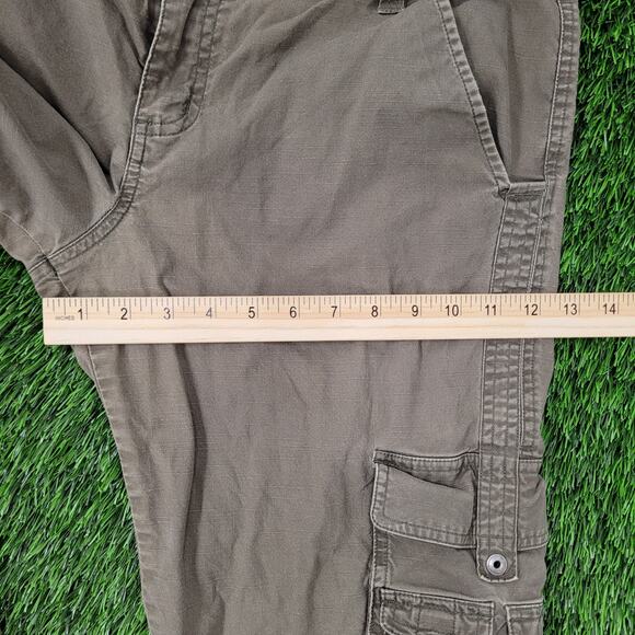 Columbia Utility Cargo Pants Womens 12 34x31 Faded Ripstop Baggy - Picture 14 of 16